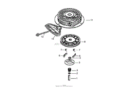 RECOIL STARTER ASSEMBLY (OPTIONAL) TECUMSEH LH318SA-156564H