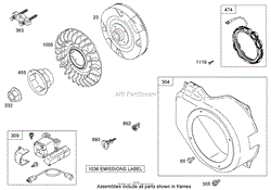 BLOWER HOUSING ASSEMBLY BRIGGS AND STRATTON 15D104-0112-E1