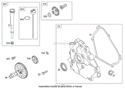 CRANKCASE ASSEMBLY BRIGGS AND STRATTON 15D104-0112-E1