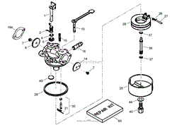 CARBURETOR ASSEMBLY NO. 640086A TECUMSEH TH098SA-1723F