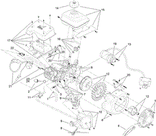 ELECTRIC START ENGINE COMPONENT ASSEMBLY NO. 119-1975