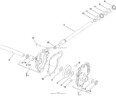 26 INCH AUGER GEARCASE ASSEMBLY NO. 108-7328