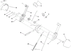 CHUTE CONTROL LEVER ASSEMBLY