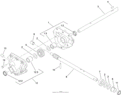 24 INCH AUGER GEARCASE ASSEMBLY NO. 120-3859