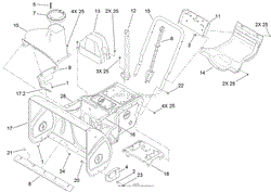 FRAME, HOUSING AND BYPASS ASSEMBLY