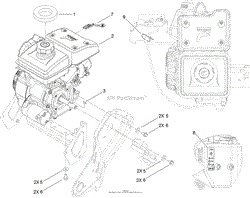 ENGINE AND MOUNTING ASSEMBLY