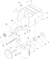 FRAME AND PULLEY ASSEMBLY