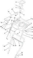 LOWER HANDLE AND HEADLAMP ASSEMBLY