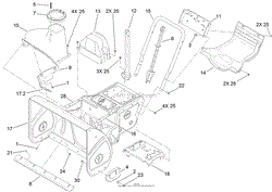 FRAME, HOUSING AND BYPASS ASSEMBLY