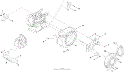 BLOWER HOUSING AND SHROUDS ASSEMBLY