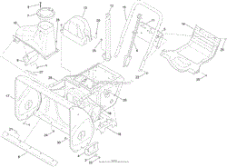 MAIN FRAME AND AUGER HOUSING ASSEMBLY