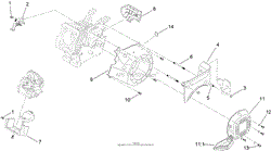 BLOWER HOUSING AND SHROUDS ASSEMBLY