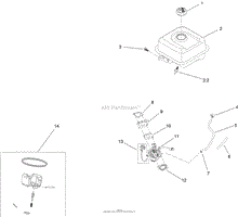 FUEL SYSTEM AND CARBURETOR ASSEMBLY