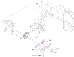 GEARBOX, AUGER AND IMPELLER ASSEMBLY