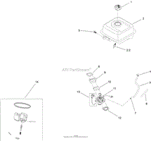 FUEL SYSTEM AND CARBURETOR ASSEMBLY