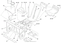 FRAME, HOUSING AND BYPASS ASSEMBLY