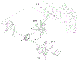 GEARBOX, AUGER AND IMPELLER ASSEMBLY