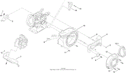 BLOWER HOUSING AND SHROUDS ASSEMBLY