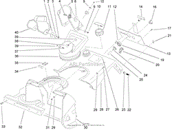 HOUSING, UPPER SHROUD, AND CHUTE ASSEMBLY