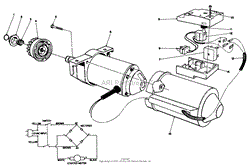 STARTER MOTOR &amp; SWITCH HOUSING ASSEMBLY