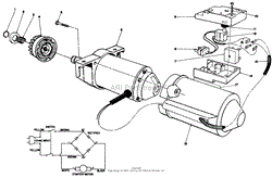 STARTER MOTOR &amp; SWITCH HOUSING ASSEMBLY