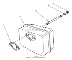 MUFFLER ASSEMBLY(ENGINE MODEL NO. 47PM1-5)