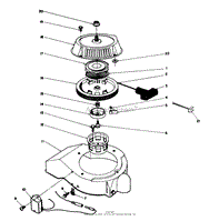 RECOIL STARTER ASSEMBLY (ENGINE MODEL NO. 47PM1-5)