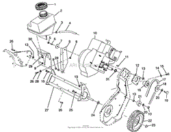 ENGINE ASSEMBLY (MODEL NO. 38190 ONLY)