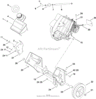 Toro 38515, CCR 2450 GTS Snowthrower, 2010 (SN 310000001