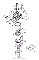 CARBURETOR TECUMSEH NO. 632334A