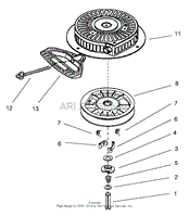 RECOIL STARTER NO. 590749 (OPTIONAL)