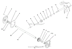 22 INCH GEAR CASE ASSEMBLY NO. 37-6962