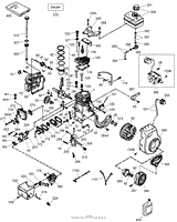 ENGINE ASSEMBLY NO. 1 TECUMSEH LH195SA - 67435V