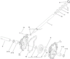 28 INCH AUGER GEARCASE ASSEMBLY NO. 108-7329