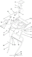 LOWER HANDLE AND HEADLAMP ASSEMBLY