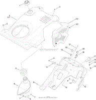 SHROUD AND FUEL TANK ASSEMBLY