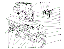 TINE AND ENGINE ASSEMBLY (MODEL 58220)