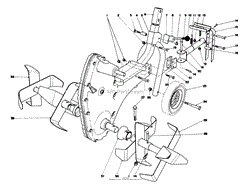 CHAIN CASE AND TINE ASSEMBLY