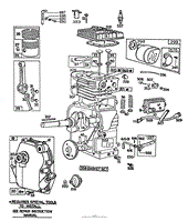 ENGINE BRIGGS &amp; STRATTON MODEL 112202-0135-01(2)