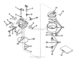 CARBURETOR MODEL NO. 631144