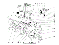 TINE AND ENGINE ASSEMBLY