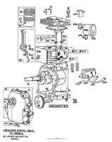 ENGINE BRIGGS &amp; STRATTON MODEL 80202-1651-01(2)