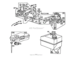 ENGINE BRIGGS &amp; STRATTON MODEL 80202-1651-01(3)