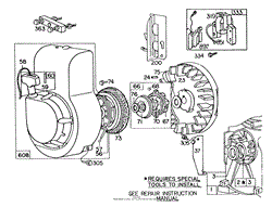 ENGINE BRIGGS &amp; STRATTON MODEL 80202-1651-01