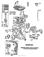 ENGINE BRIGGS &amp; STRATTON MODEL 130292-1671-02(3)