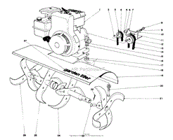 TINE AND ENGINE ASSEMBLY (MODEL 58125)