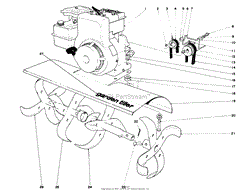 TINE AND ENGINE ASSEMBLY