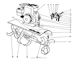 TINE AND ENGINE ASSEMBLY (MODEL 58231)