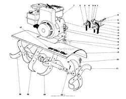 TINE AND ENGINE ASSEMBLY (MODEL 58231)