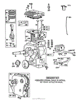 BRIGGS &amp; STRATTON ENGINE MODEL NO. 130292-1642-01(3)